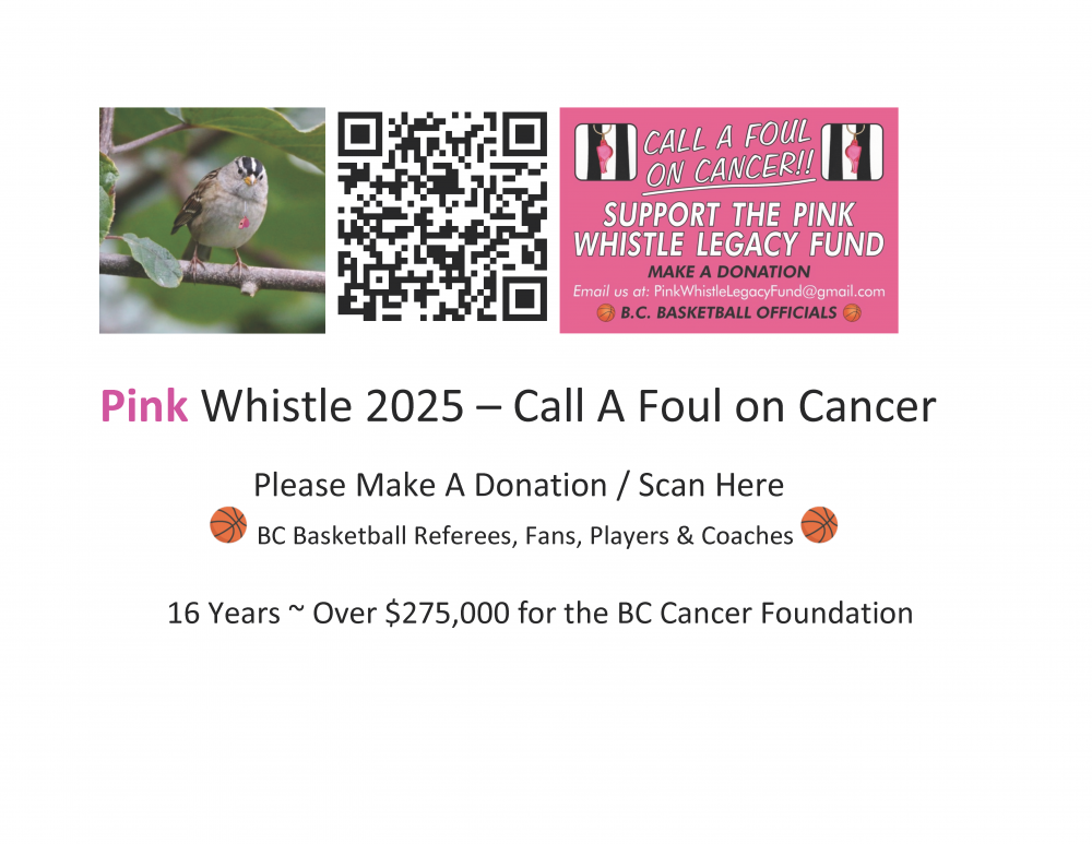 Pink Whistle "REFS vs Cancer" 2025 